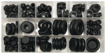125 Piece Rubber Grommet Assortment Kit